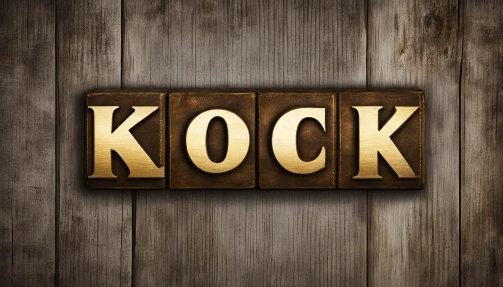 Etymology of Knock