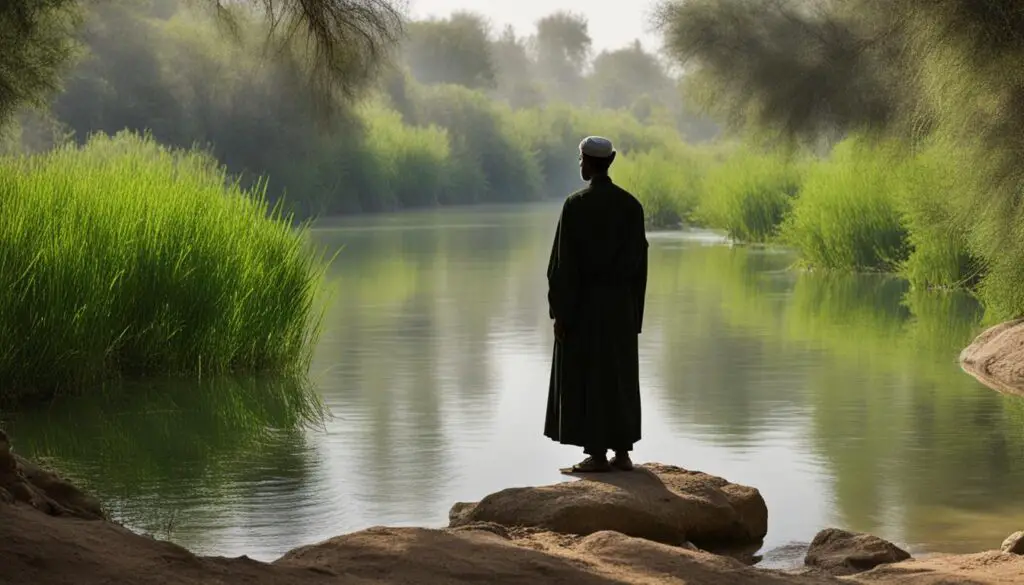 John the Baptist in the Jordan River