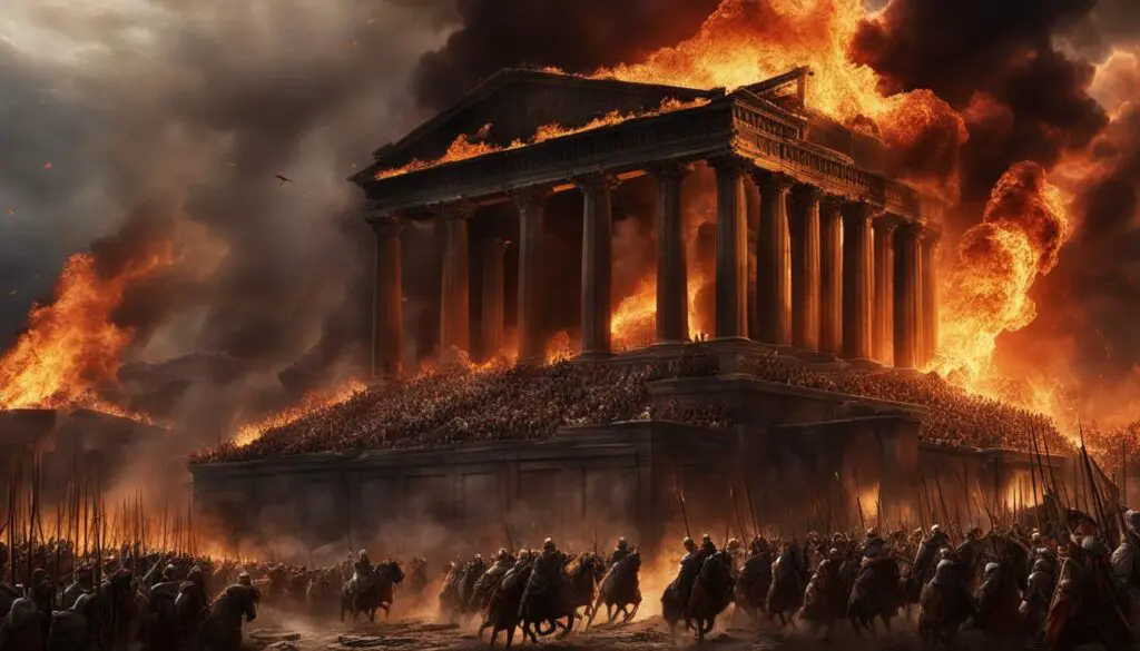Roman destruction of the temple