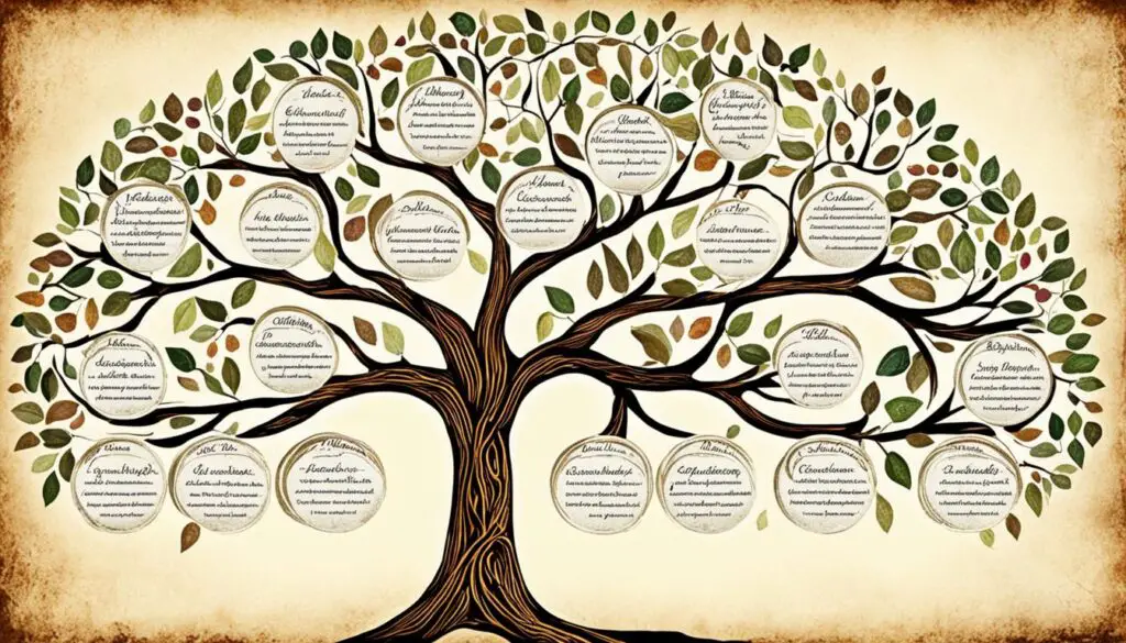 genealogical connections of the twelve tribes