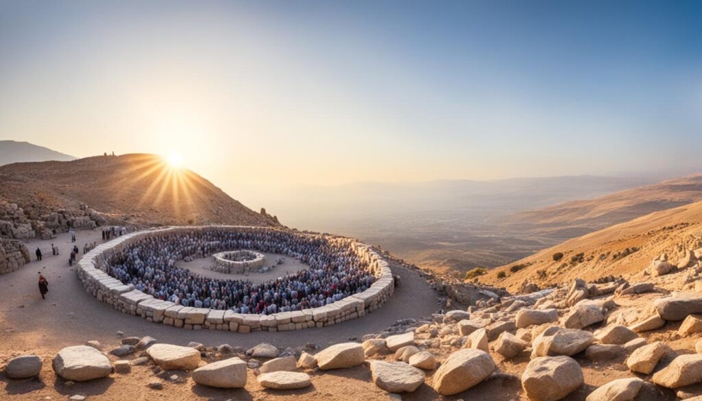 biblical events on Mount Ebal